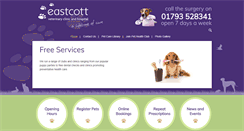 Desktop Screenshot of eastcottvets.co.uk